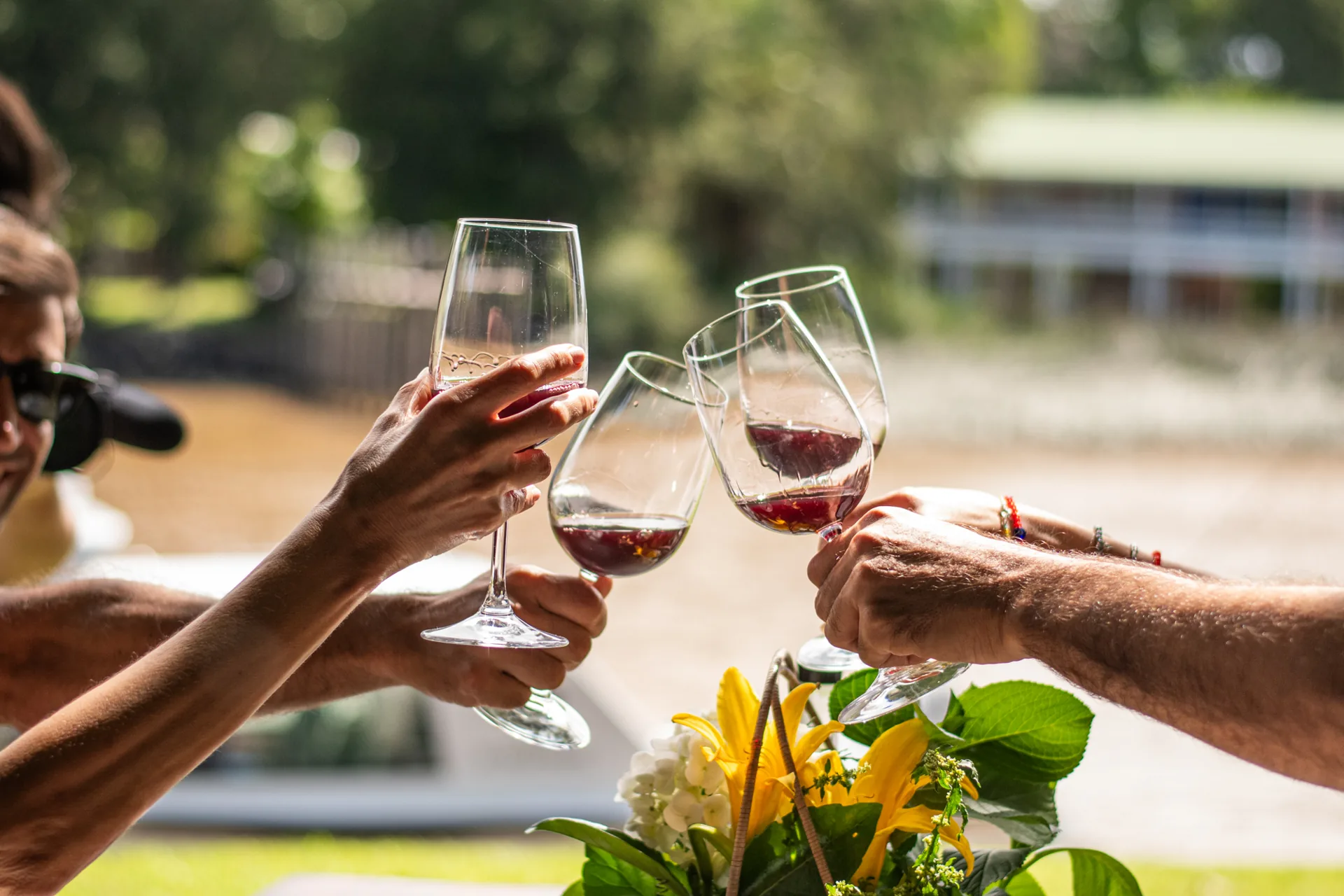 Brindis junto al río